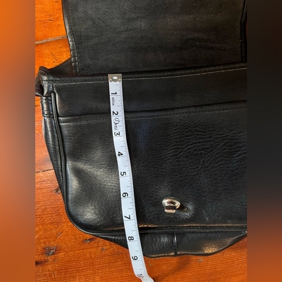 Leather black messenger crossbody Korean vintage boutique - Picture 11 of 14